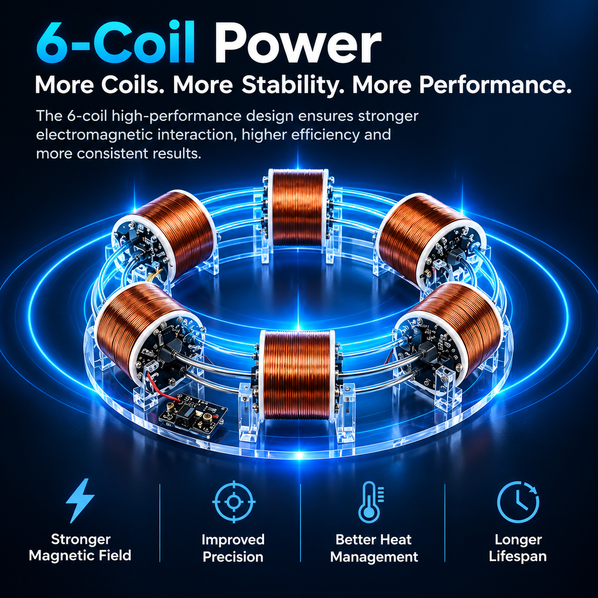 6 Coil Electromagnetic Accelerator